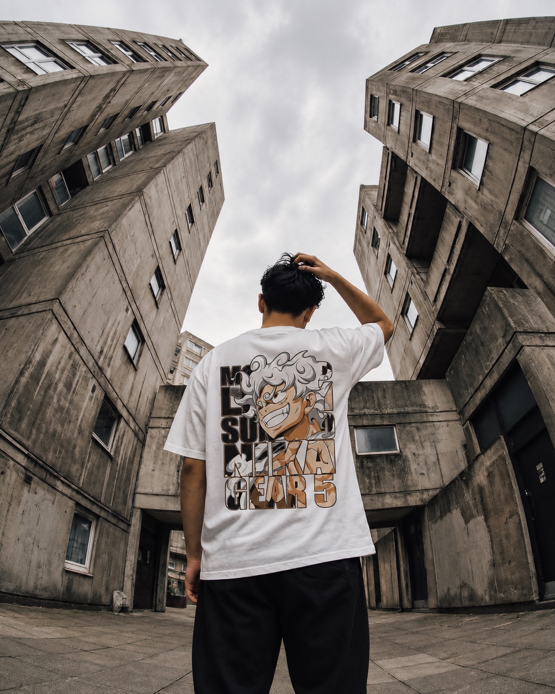 Urban streetwear editorial photograph